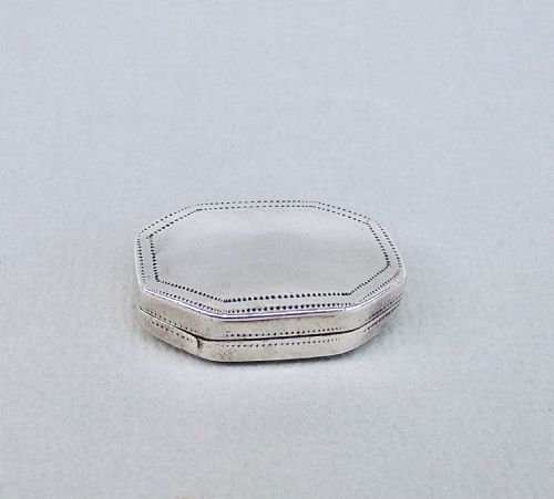 fig 1. GEORGIAN SILVER VINAIGRETTE BY JOSEPH WILLMORE, BIRMINGHAM 1810