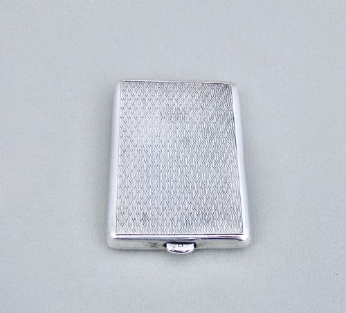 fig 3. ART DECO STERLING SILVER MATCHBOOK CASE BY WILLIAM NEALE, BIRMINGHAM 1929