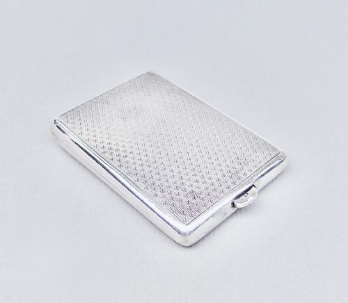 Art Deco Sterling Silver Matchbook Case by William Neale, Birmingham 1929