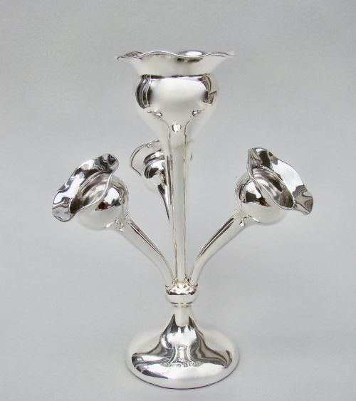 Superb George V Solid Silver Vase or Epergne  by Joseph Gloster, Birmingham 1917