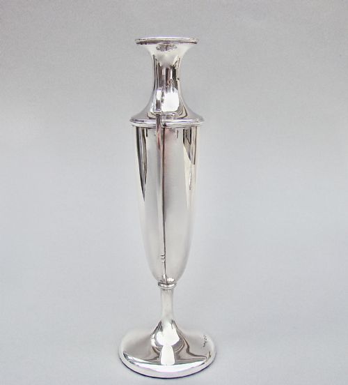 fig 2. ELEGANT EDWARDIAN SILVER URN VASE BY STEWART DAWSON & CO LTD, BIRMINGHAM 1908