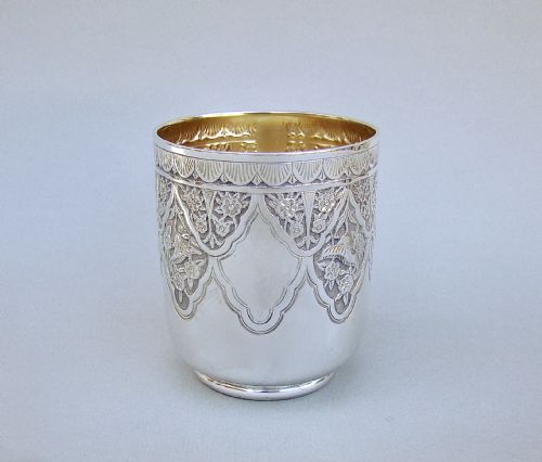 fig 1. FABULOUS EARLY VICTORIAN SILVER CHRISTENING MUG BY MAPPIN & WEBB, SHEFFIELD 1844
