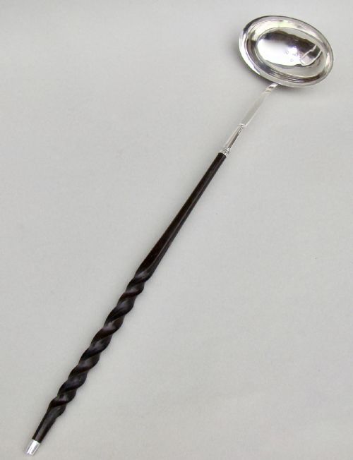 fig 1. GEORGIAN SILVER TODDY LADLE BY THOMAS MORLEY, LONDON 1793
