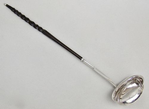 fig 2. GEORGIAN SILVER TODDY LADLE BY THOMAS MORLEY, LONDON 1793