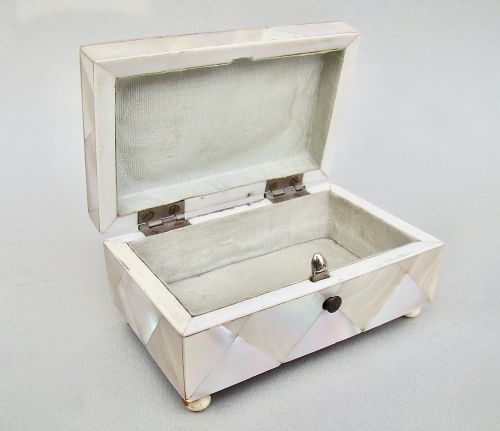 fig 2.  VICTORIAN LARGE MOTHER OF PEARL NEEDLE CASE, CIRCA 1880
