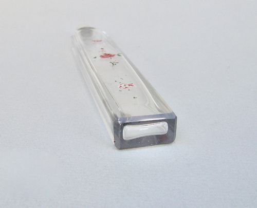 fig 2. UNUSUAL GEORGIAN SILVER AND ENAMELLED GLASS SCENT BOTTLE, CIRCA 1780