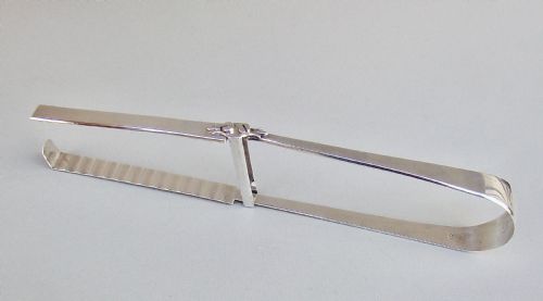 Pair of Georgian Silver Sandwich or Asparagus Tongs by Thomas Northcote & George Bourne, London 1795