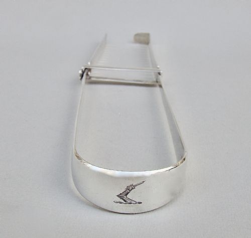 fig 3. PAIR OF GEORGIAN SILVER SANDWICH OR ASPARAGUS TONGS BY THOMAS NORTHCOTE & GEORGE BOURNE, LONDON 1795