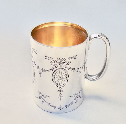 George V Silver Christening Mug by the Atkins Brothers, Sheffield 1920