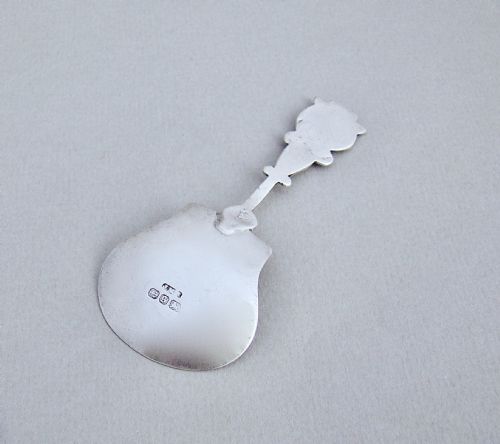 fig 2. VICTORIAN SILVER CADDY SPOON BY JOHN MILLWARD BANKS, BIRMINGHAM 1892