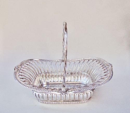 fig 2. FABULOUS GEORGIAN OLD SHEFFIELD PLATE WIREWORK BREAD BASKET, CIRCA 1825