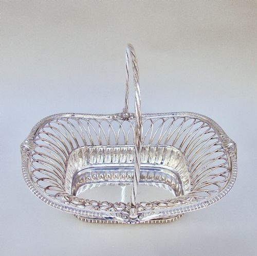 fig 1. FABULOUS GEORGIAN OLD SHEFFIELD PLATE WIREWORK BREAD BASKET, CIRCA 1825