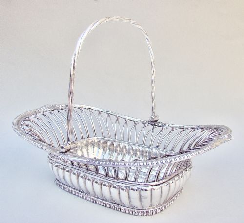 Fabulous Georgian Old Sheffield Plate Wirework Bread Basket, Circa 1825
