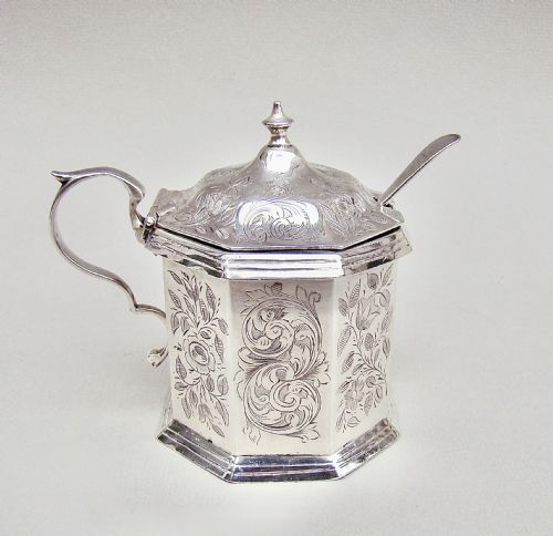 fig 2. VICTORIAN SILVER MUSTARD POT BY HILLIARD & THOMASON, BIRMINGHAM 1884