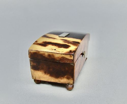 fig 2. EARLY VICTORIAN TORTOISESHELL NEEDLE CASE, CIRCA 1840