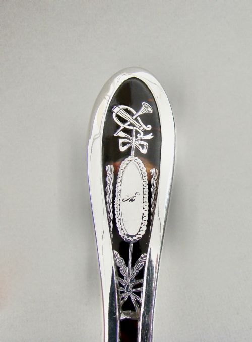 fig 2. VICTORIAN SILVER & PIQUE TORTOISESHELL DESK MAGNIFYING GLASS BY THOMAS HENRY BLAKE, SHEFFIELD 1895