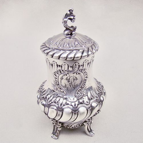 fig 1. 19th CENTURY FRENCH SILVER PEPPER GRINDER BY ALBERT BEAUFORT, PARIS CIRCA 1885