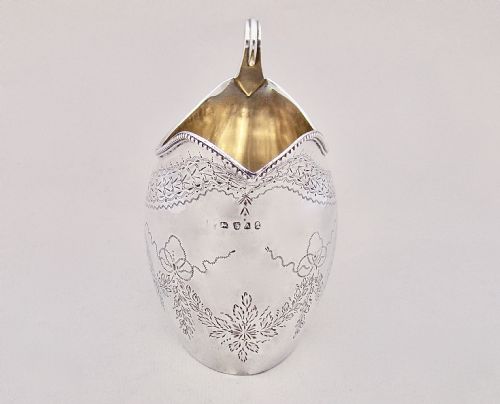 fig 2. GEORGIAN SILVER CREAM JUG BY PETER & ANN BATEMAN, LONDON 1796