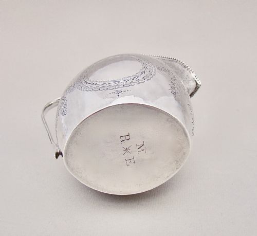 fig 3. GEORGIAN SILVER CREAM JUG BY PETER & ANN BATEMAN, LONDON 1796