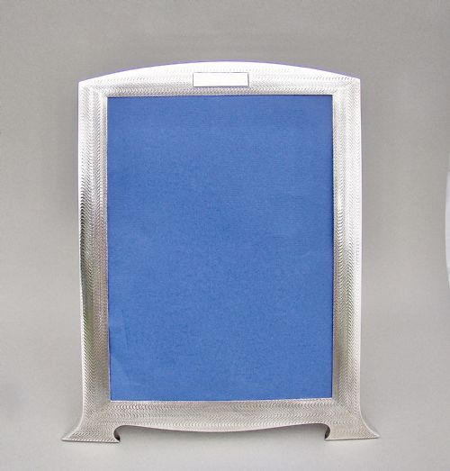 Exceptional Art Deco Solid Silver Photo Frame by Turner & Simpson Birmingham, 1929