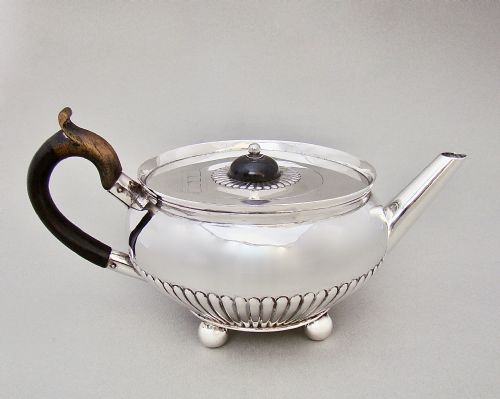 Gorgeous Victorian Silver Teapot by Holland & Slater, London 1880
