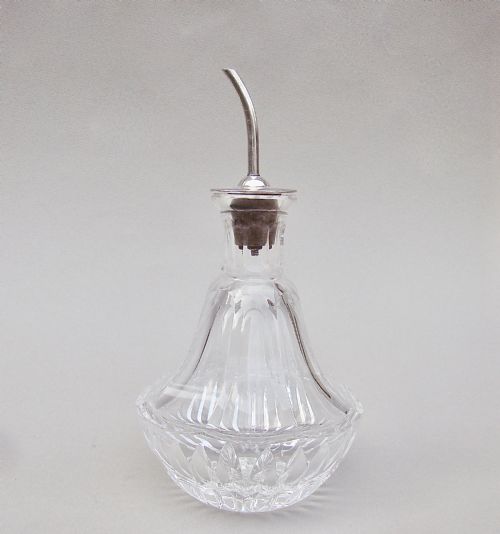 fig 1. ART DECO SILVER MOUNTED ANGOSTURA BITTERS BOTTLE BY MAPPIN & WEBB, BIRMINGHAM 1934