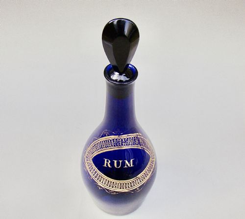 fig 2. BEAUTIFUL GEORGIAN BRISTOL BLUE GLASS