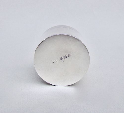 fig 3. EXQUISITE EDWARDIAN SILVER AND GUILLOCHE ENAMEL PILL BOX BY JAMES FENTON, BIRMINGHAM 1909