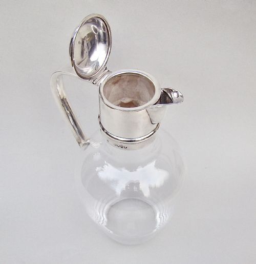 fig 3. STUNNING VICTORIAN SILVER MOUNTED CLARET JUG BY HOLLAND, SON & SLATER, LONDON 1883