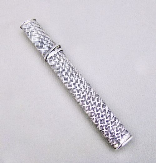 Unusual Georgian Era Dutch Silver "Snake" Needle Case or Etui, Circa 1810