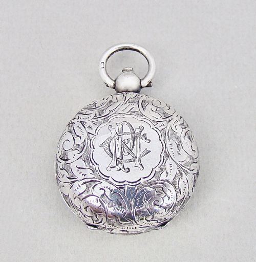 Exquisite Victorian Silver Single Sovereign Case by Minshull & Latimer, Birmingham 1896