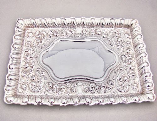 Exquisite Edwardian Silver Dressing Table Tray by Williams Ltd, Birmingham 1906