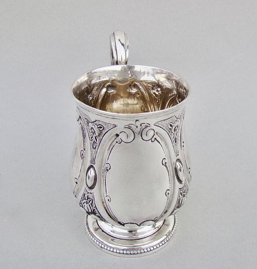 fig 1. VICTORIAN SILVER CHRISTENING MUG BY THOMAS PRIME & SON, BIRMINGHAM 1868