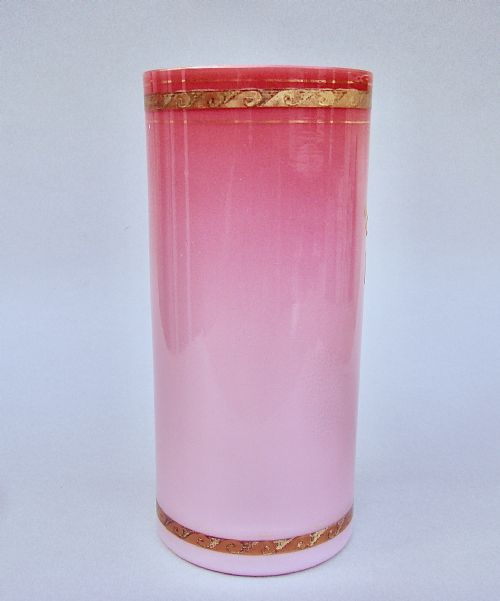 fig 2. THOMAS WEBB CASED GLASS VASE IN THE JULES BARBE STYLE WITH GILT DECORATIONS, CIRCA 1880