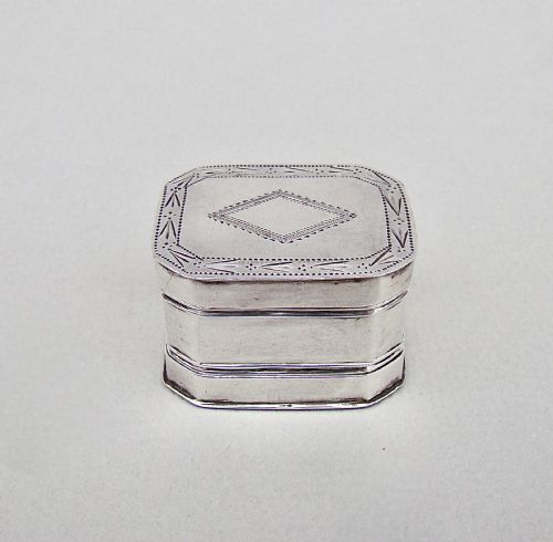 Georgian Silver Nutmeg Grater by Joseph Willmore, Birmingham 1801
