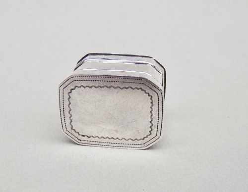 fig 1. GEORGIAN SILVER NUTMEG GRATER BY JOSEPH WILLMORE, BIRMINGHAM 1801