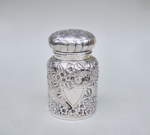 Victorian Solid Silver Large Scent Bottle / Cologne Bottle by A.w. Pennington, Birmingham 1891