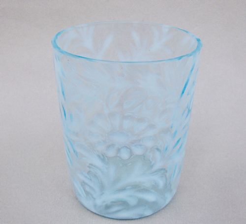 fig 1. VICTORIAN VASELINE GLASS TURQUOISE BEAKER BY WHITEFRIARS, CIRCA 1890