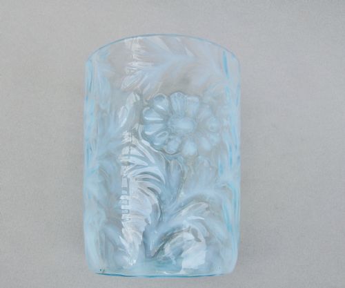 fig 2. VICTORIAN VASELINE GLASS TURQUOISE BEAKER BY WHITEFRIARS, CIRCA 1890
