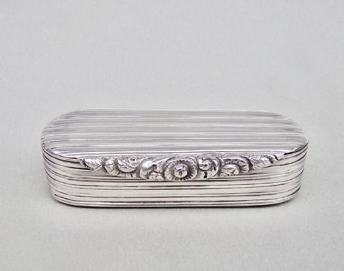 Georgian Silver Snuff Box by Thomas Purver, London 1828