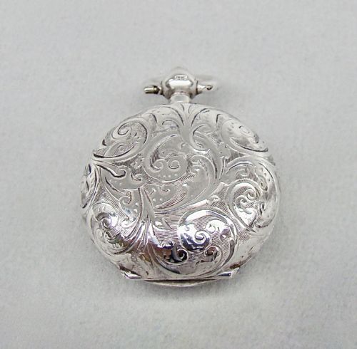 fig 1. EXQUISITE GEORGE V SILVER SINGLE SOVEREIGN CASE BY DENNISON, BIRMINGHAM 1912