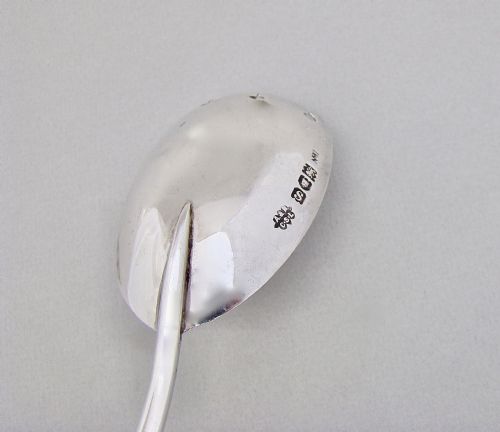 fig 2. GOOD PAIR OF SOLID SILVER & CUT GLASS SALAD SERVERS BY THE ARMY & NAVY, LONDON 1913
