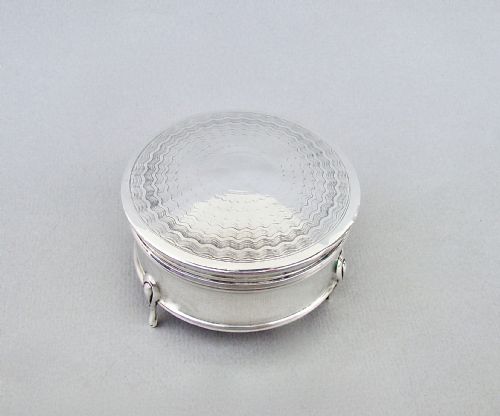 George V Silver Jewellery Box by Shepheard & Co, Birmingham 1911