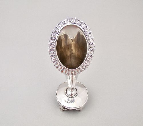 fig 1. SMALL AND EXQUISITE EDWARDIAN SILVER SPECIMEN VASE, LONDON 1901