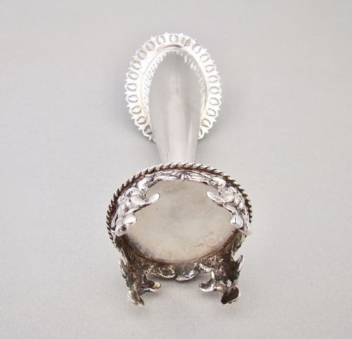 fig 3. SMALL AND EXQUISITE EDWARDIAN SILVER SPECIMEN VASE, LONDON 1901