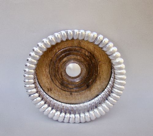 fig 1. UNUSUAL GEORGIAN OLD SHEFFIELD PLATE WINE COASTER, CIRCA 1800