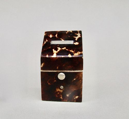 Early Victorian Tortoiseshell Needle Box, Circa 1840
