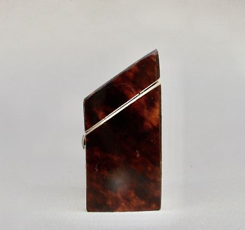 fig 1. EARLY VICTORIAN TORTOISESHELL NEEDLE BOX, CIRCA 1840