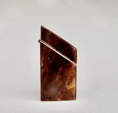 fig 2. EARLY VICTORIAN TORTOISESHELL NEEDLE BOX, CIRCA 1840