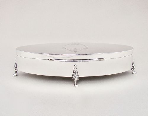 fig 3. FABULOUS EDWARDIAN LARGE SILVER JEWELLERY BOX BY JAMES DIXON & SONS, SHEFFIELD 1909